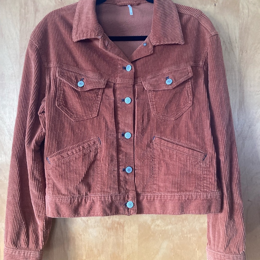FP Movement by Free People Terracotta Corduroy Jacket